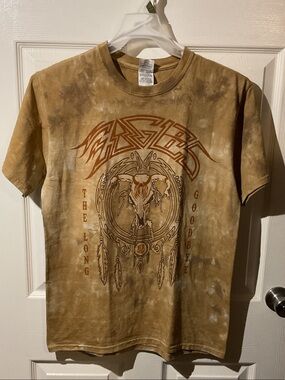 Eagles Sphere Dreamcatcher Brown Tie-Dye Wash Tee